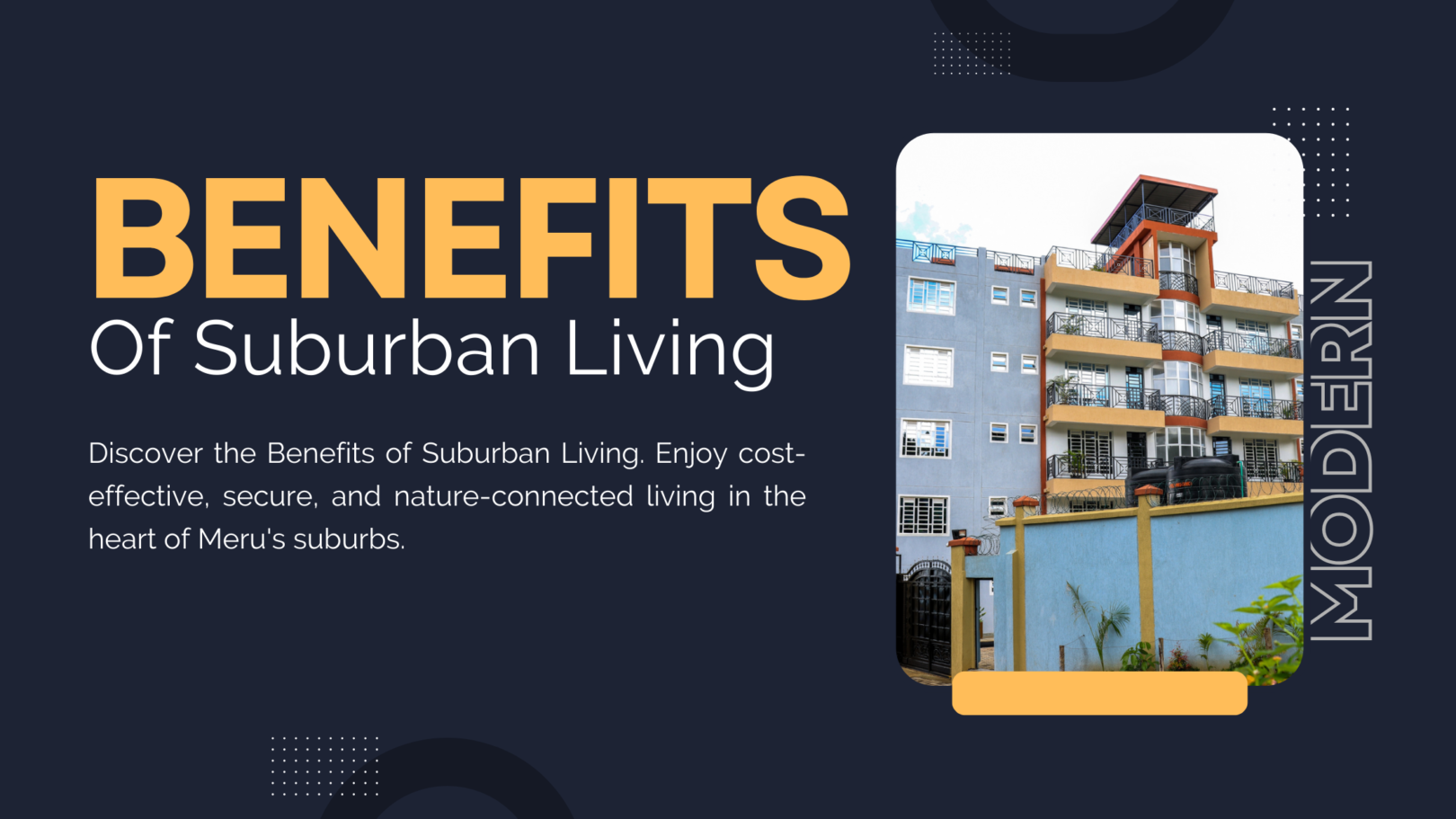 Benefits of Suburban Living: Why Meru Heights is Your Ideal Home