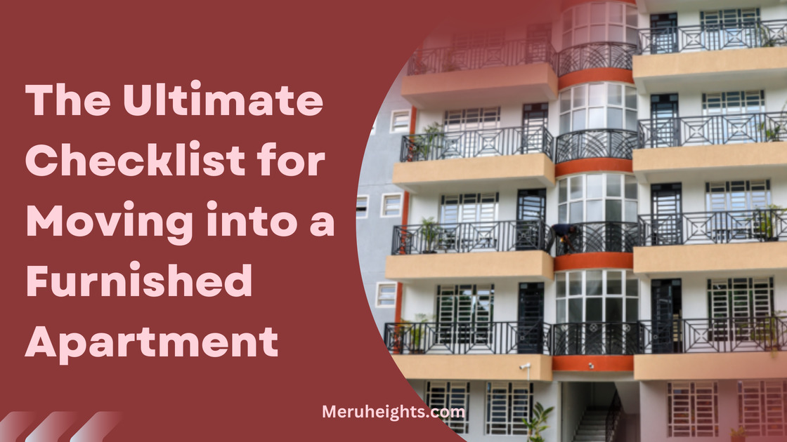 Moving iinto a furnished apartment